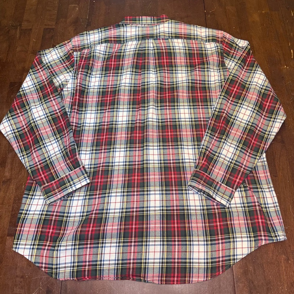 Polo Ralph Lauren Performance Plaid Button Shirt Mens 2XB Cotton Blend Preppy - Picture 7 of 7